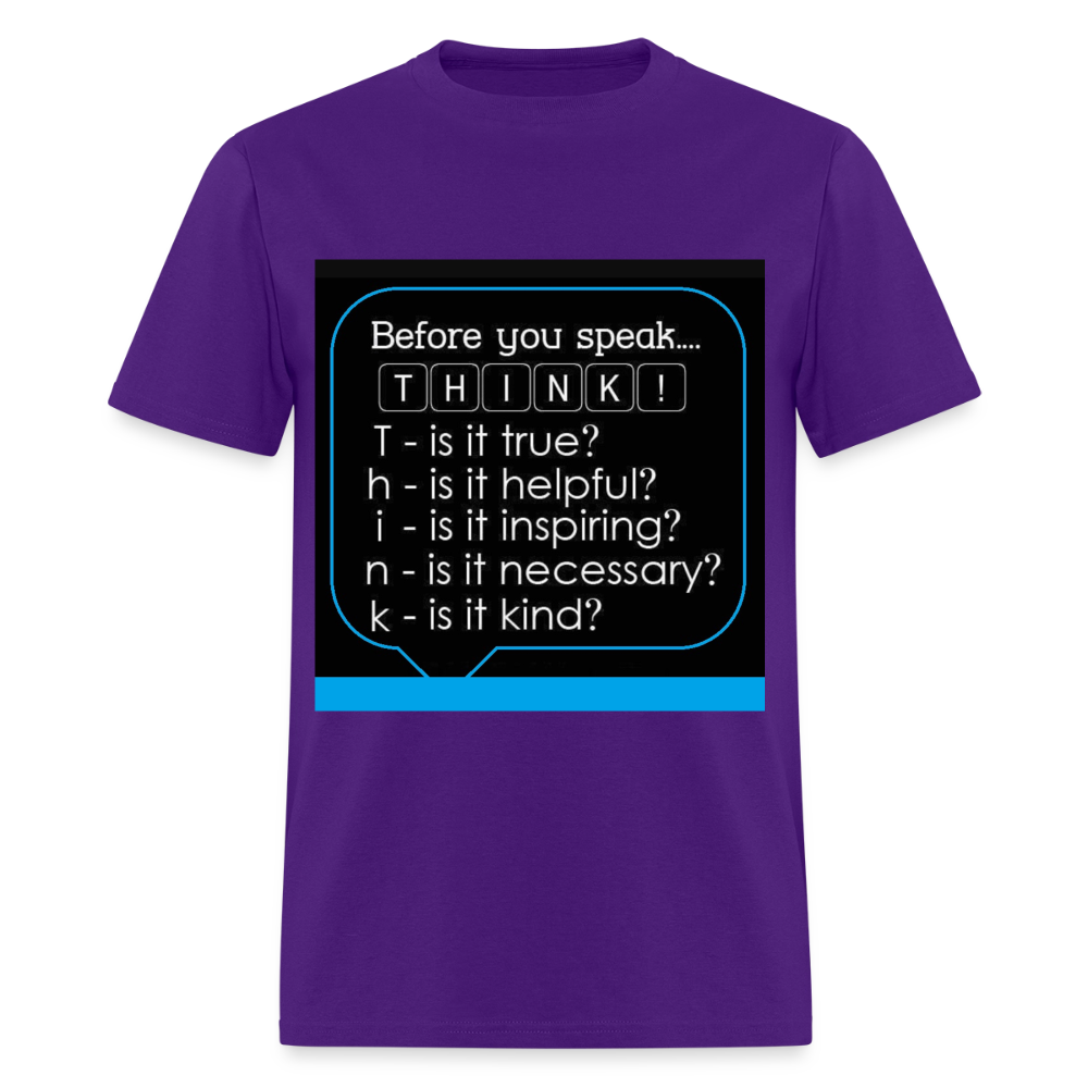 Before You Speak - Men's T-Shirt - purple