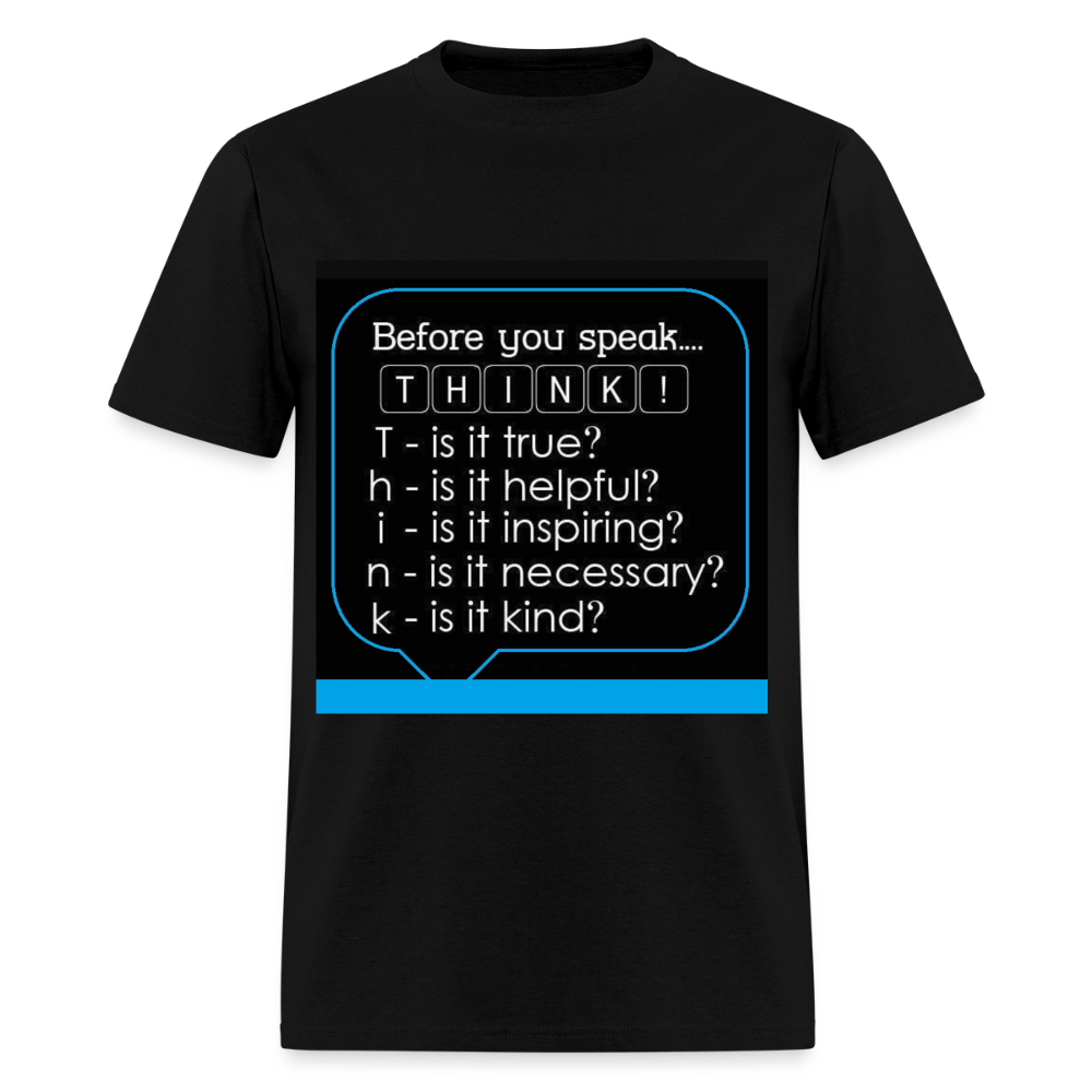Before You Speak - Men's T-Shirt - black