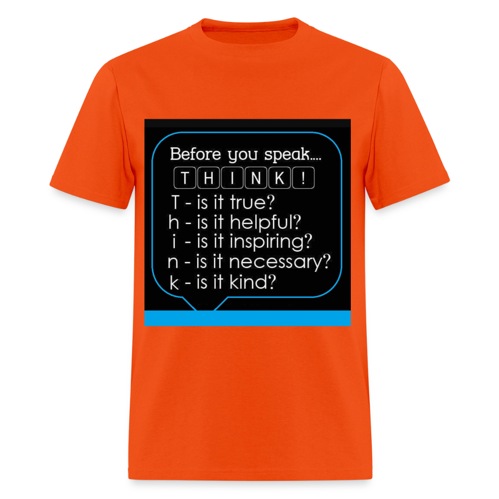 Before You Speak - Men's T-Shirt - orange