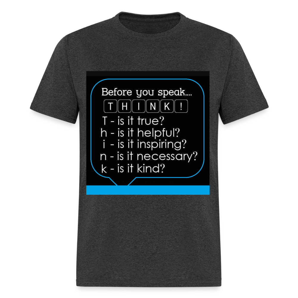 Before You Speak - Men's T-Shirt - heather black