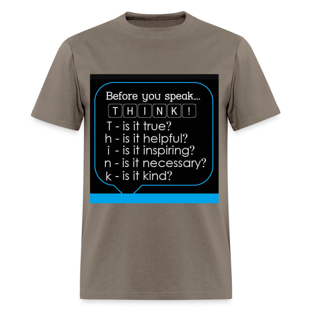 Before You Speak - Men's T-Shirt - safari