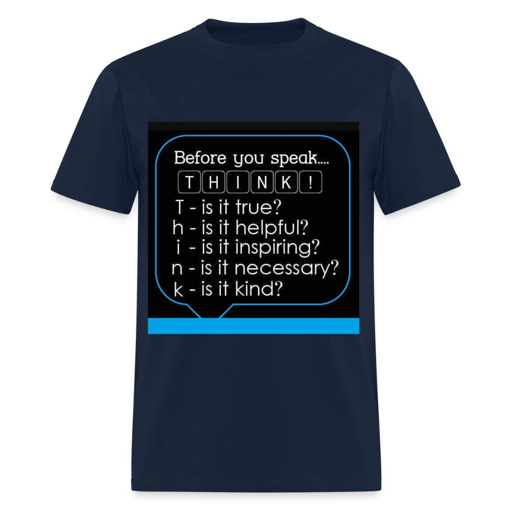 Before You Speak - Men's T-Shirt - navy
