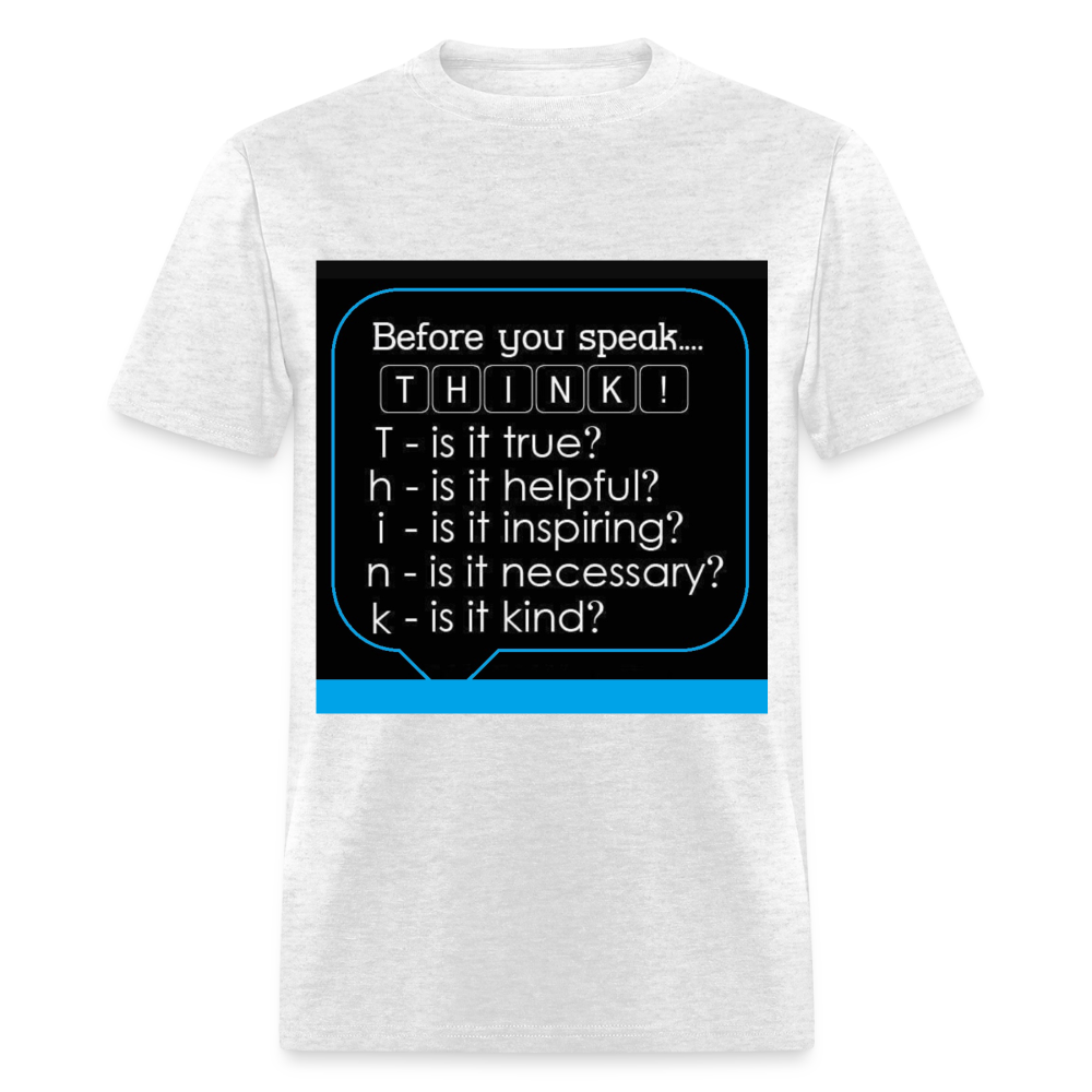 Before You Speak - Men's T-Shirt - light heather gray