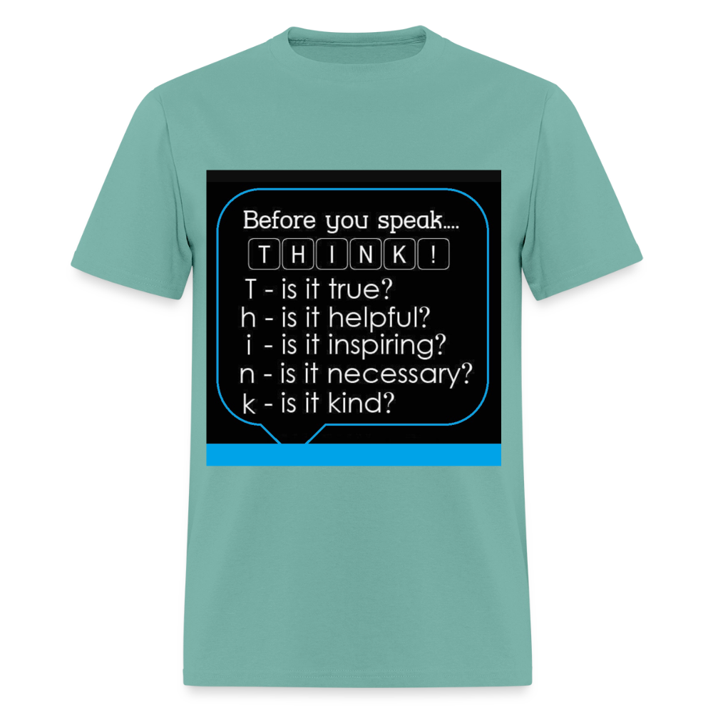 Before You Speak - Men's T-Shirt - aquatic