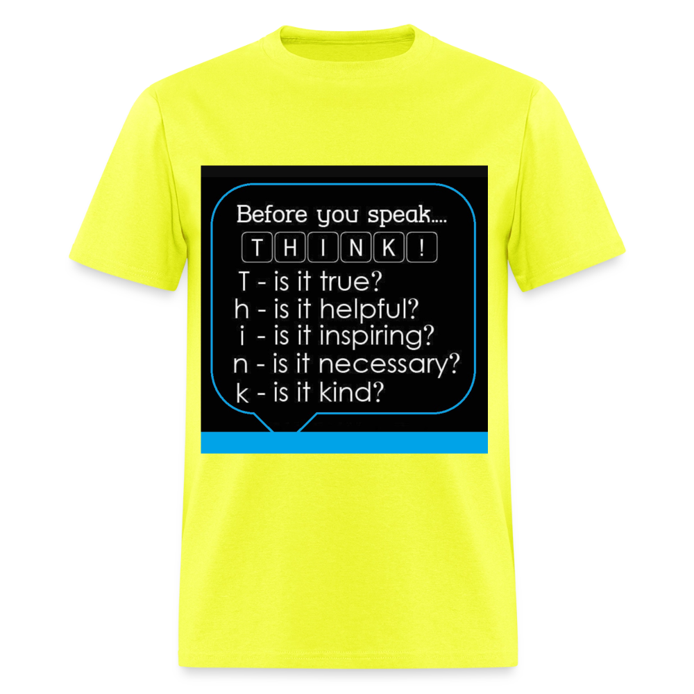Before You Speak - Men's T-Shirt - safety green