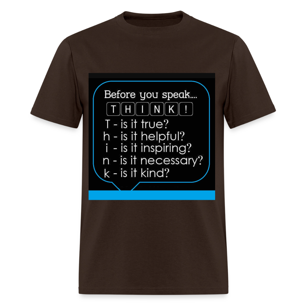 Before You Speak - Men's T-Shirt - brown