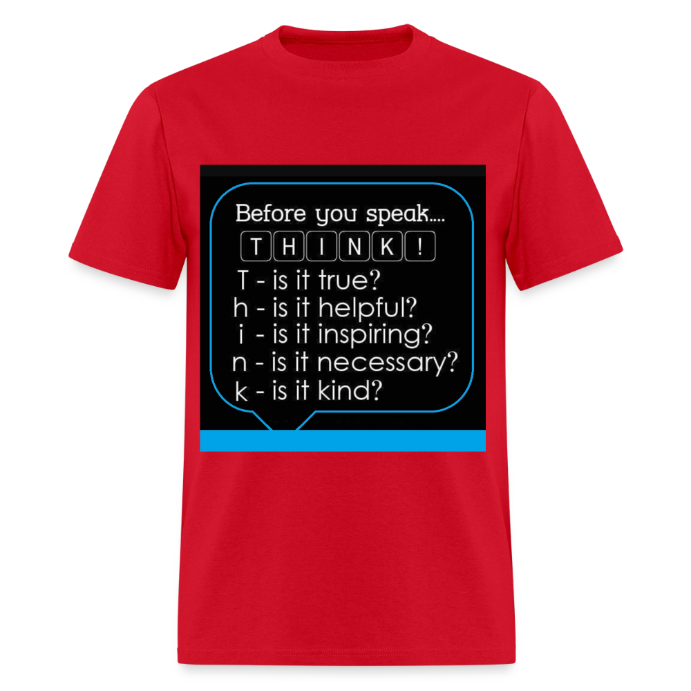 Before You Speak - Men's T-Shirt - red
