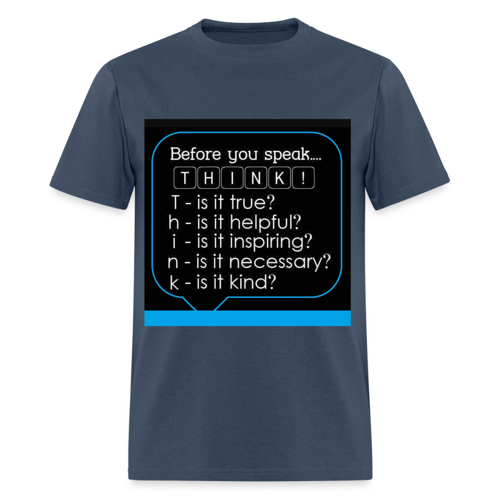 Before You Speak - Men's T-Shirt -  blue dusk
