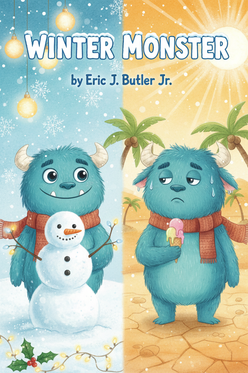 Winter Monster by Eric J Butler Jr - Children's Book Cover
